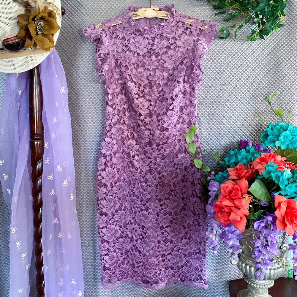 Light purple lace dress